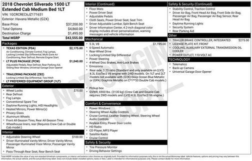 2018 Chevrolet Silverado 1500 1LT