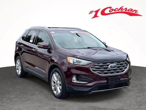 Burgundy Velvet Metallic Tinted Clearcoat 2019 Ford Edge Titanium