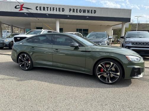 District Green Metallic 2025 Audi S5 3.0T Premium