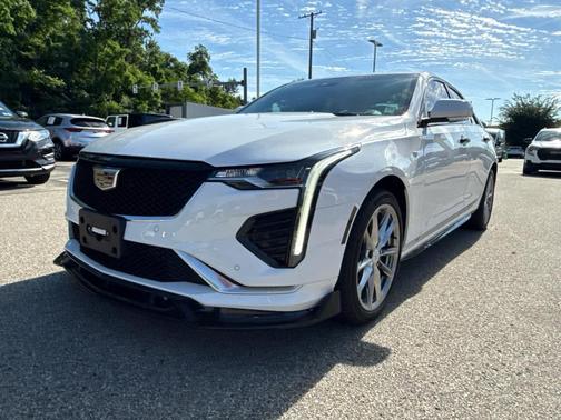 Summit White 2023 Cadillac CT4 Sport