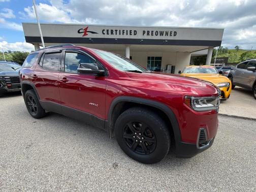 Volcanic Red 2023 GMC Acadia AT4