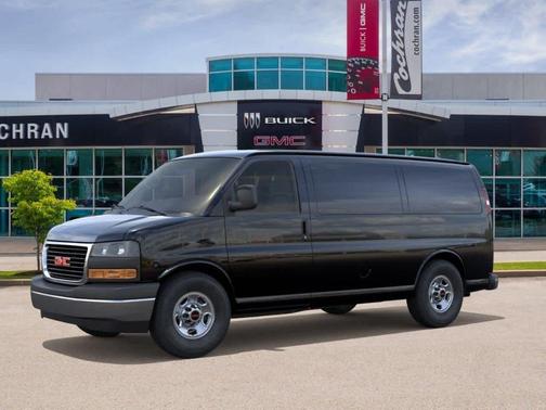 Black 2026 GMC Savana 3500 Work Van