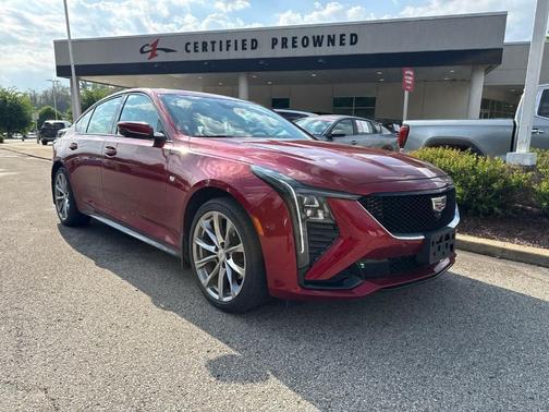 Radiant Red 2025 Cadillac CT5 Sport AWD