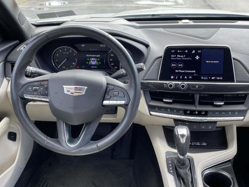 Crystal White Tri-Coat 2023 Cadillac CT4 Luxury