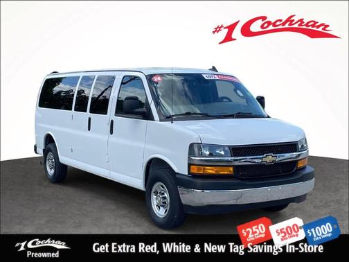Summit White 2024 Chevrolet Express 3500 LT