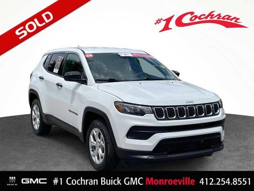 Bright White Clearcoat 2024 Jeep Compass Sport