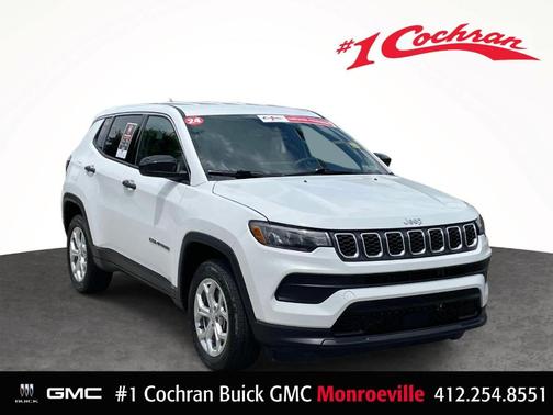 Bright White Clearcoat 2024 Jeep Compass Sport