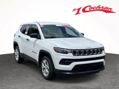 Bright White Clearcoat 2024 Jeep Compass Sport