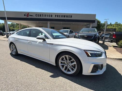 Arkona White 2024 Audi A5 Sportback S line Premium Plus