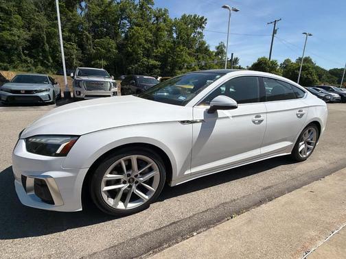 Arkona White 2024 Audi A5 Sportback S line Premium Plus