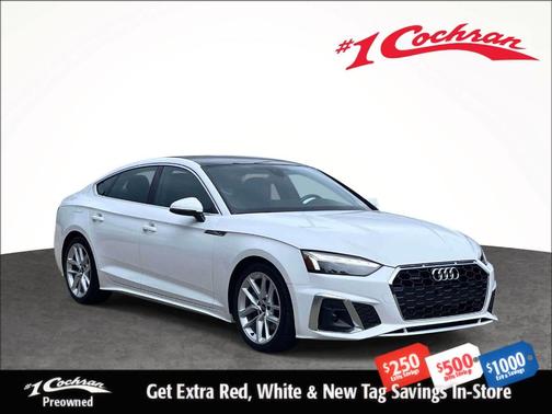 Arkona White 2024 Audi A5 Sportback S line Premium Plus