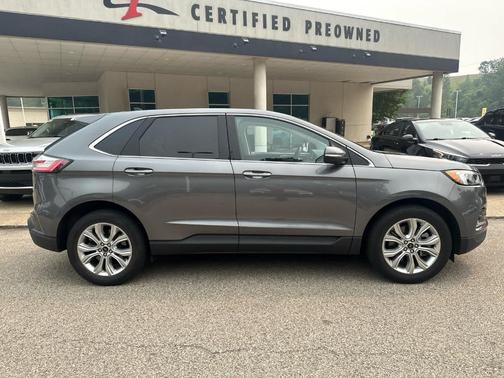 Carbonized Gray Metallic 2023 Ford Edge Titanium
