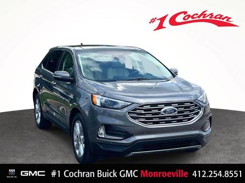 Carbonized Gray Metallic 2023 Ford Edge Titanium