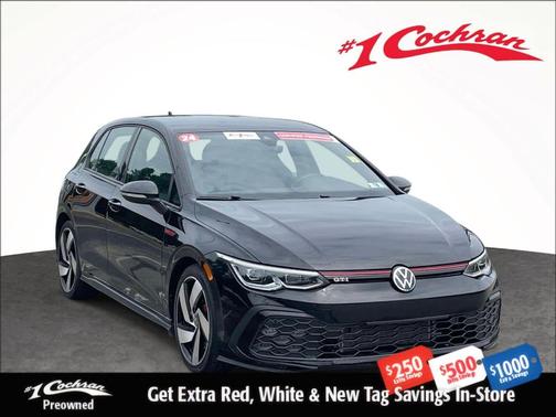 Mythos Black Metallic 2024 Volkswagen Golf GTI 2.0T S