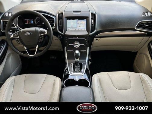 White Platinum Tri-Coat Metallic 2018 Ford Edge Titanium