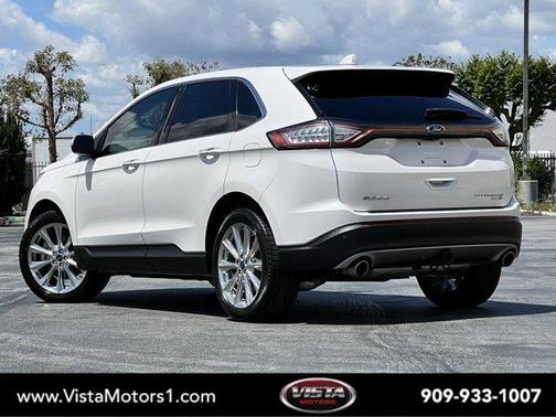White Platinum Tri-Coat Metallic 2018 Ford Edge Titanium