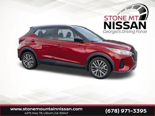 2 Tone Red / Black 2023 Nissan Kicks SV