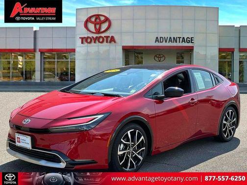 Red 2025 Toyota Prius Plug-In Hybrid XSE