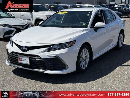 Ice Edge / Midnight Black Metallic 2021 Toyota Camry LE