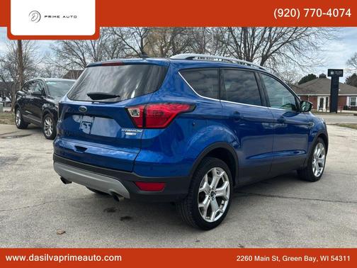 Lightning Blue Metallic 2019 Ford Escape Titanium