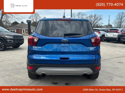 Lightning Blue Metallic 2019 Ford Escape Titanium
