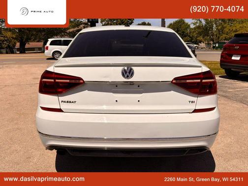 Pure White 2017 Volkswagen Passat 1.8T R-Line w/Comfort