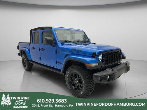 Hydro Blue Pearlcoat 2024 Jeep Gladiator Sport