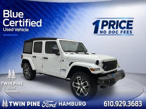 Bright White Clearcoat 2024 Jeep Wrangler 4xe Sport