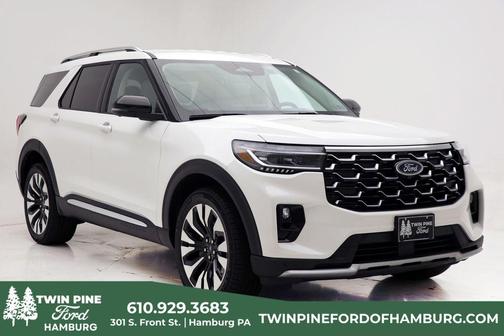 Star White 2026 Ford Explorer Platinum