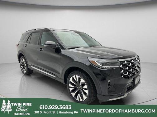 Black Metallic 2025 Ford Explorer Platinum