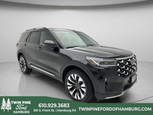 Black Metallic 2025 Ford Explorer Platinum