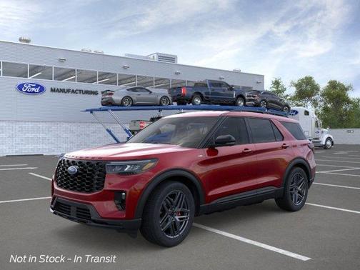 Rapid Red Metallic Tinted Clearcoat 2026 Ford Explorer ST-Line