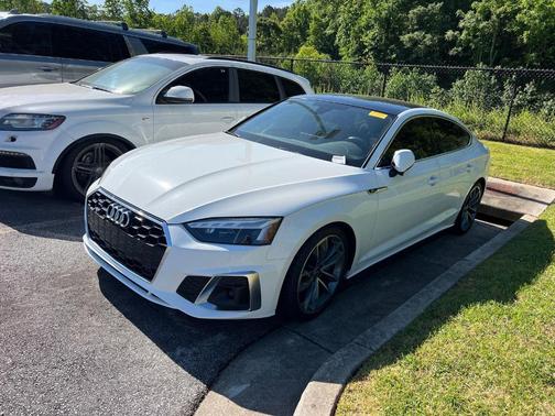Ibis White 2021 Audi A5 45 S line Premium Plus