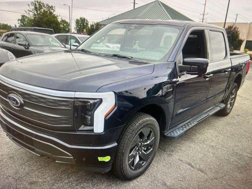 Antimatter Blue Metallic 2023 Ford F-150 Lightning LARIAT