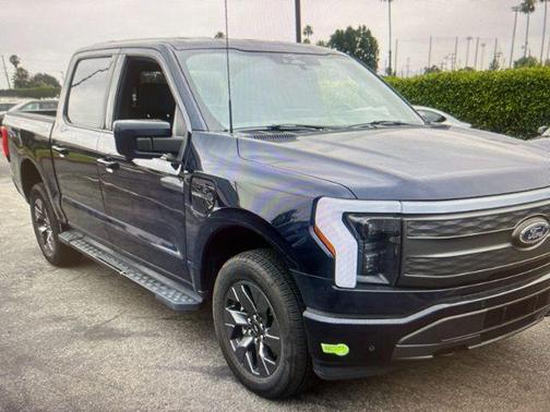 Antimatter Blue Metallic 2023 Ford F-150 Lightning LARIAT
