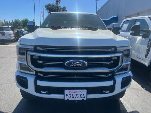 Star White Metallic Tri-Coat 2022 Ford F-350 Platinum
