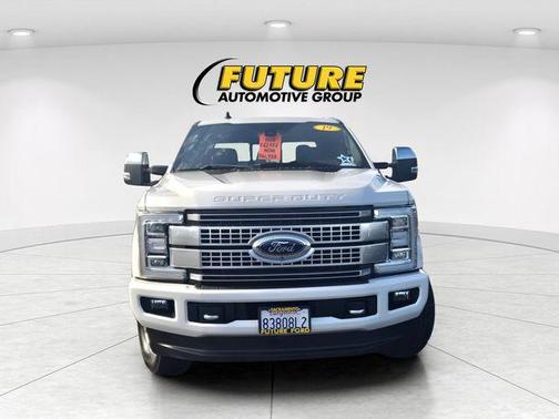 White Platinum Metallic Tri-Coat 2019 Ford F-350 Platinum
