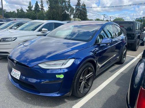 Deep Blue Metallic 2022 Tesla Model X Plaid Tri Motor All-Wheel Drive