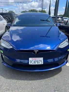 Deep Blue Metallic 2022 Tesla Model X Plaid Tri Motor All-Wheel Drive
