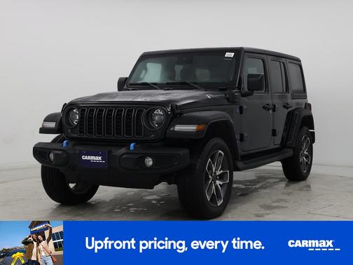 Black 2024 Jeep Wrangler 4xe Sport S