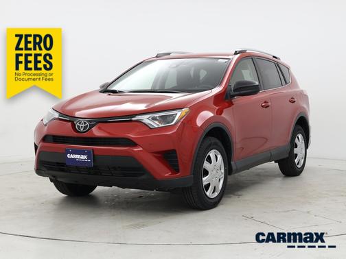 Red 2017 Toyota RAV4 LE