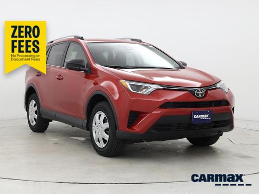 Red 2017 Toyota RAV4 LE