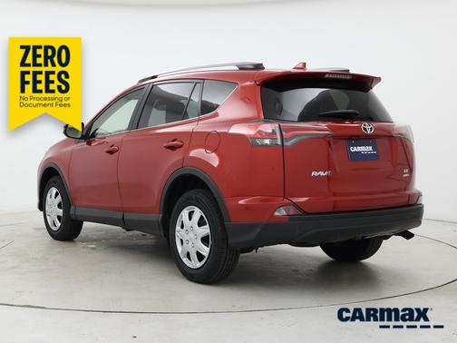 Red 2017 Toyota RAV4 LE