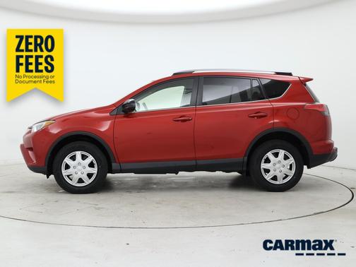 Red 2017 Toyota RAV4 LE