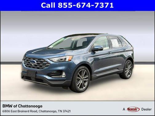 BLUE METALLIC 2019 Ford Edge Titanium