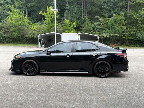 Midnight Black Metallic 2021 Toyota Camry TRD
