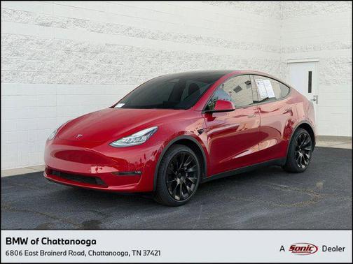 Red Multi-Coat 2022 Tesla Model Y Long Range Dual Motor All-Wheel Drive