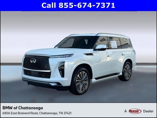 Radiant White 2025 INFINITI QX80 SENSORY AWD