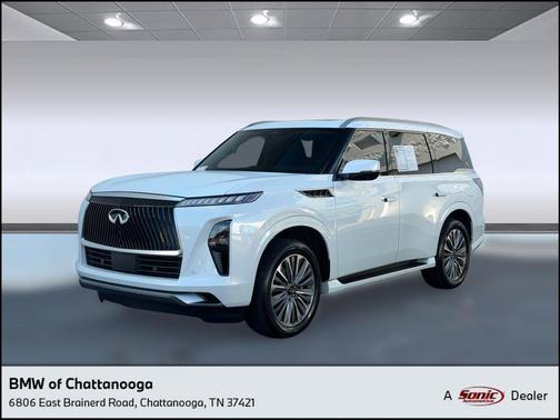 Radiant White 2025 INFINITI QX80 SENSORY AWD