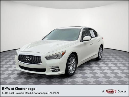 Moonlight White 2014 INFINITI Q50 Premium